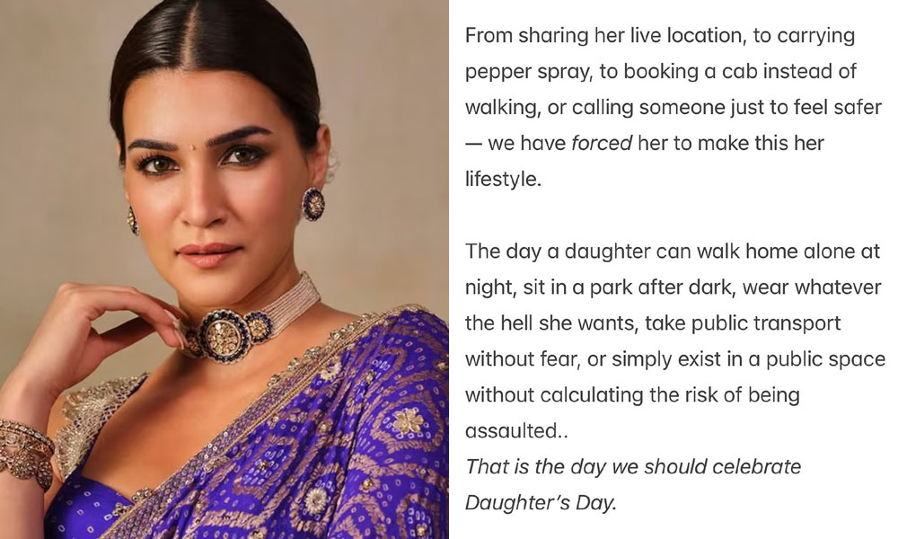 కుమార్తెలకు భయం లేని ప్రపంచాన్ని కానుకగా ఇద్దాం!