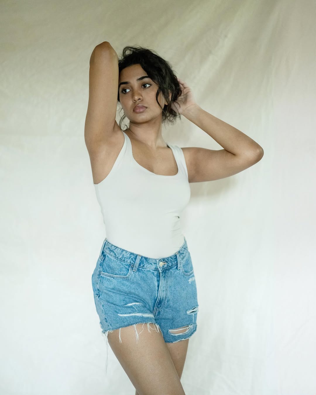 Shivathmika Rajashekar Radiates Natural Charm in a Simple Denim Style
