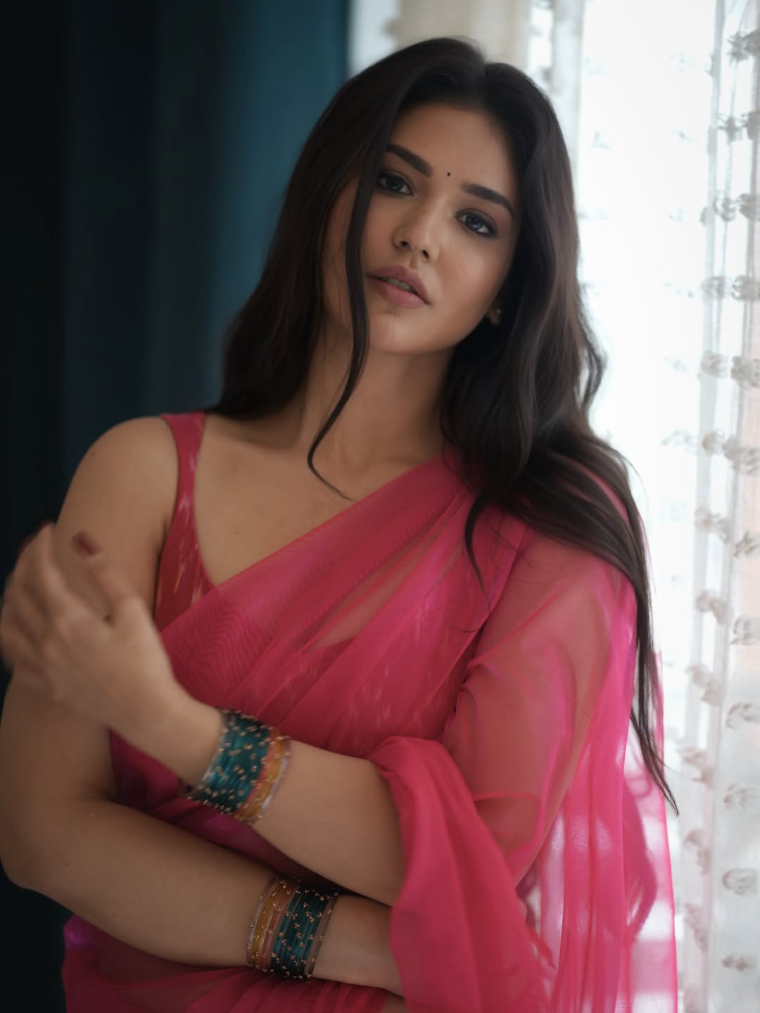 Priyanka Jawalkar Looks Radiant in a Stunning Pink Saree