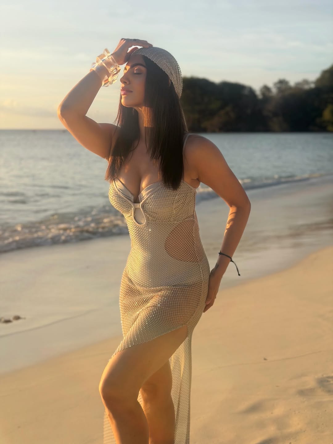 Akanksha Puri Turns Up The Glamour In A Stunning Seychelles Beach Look