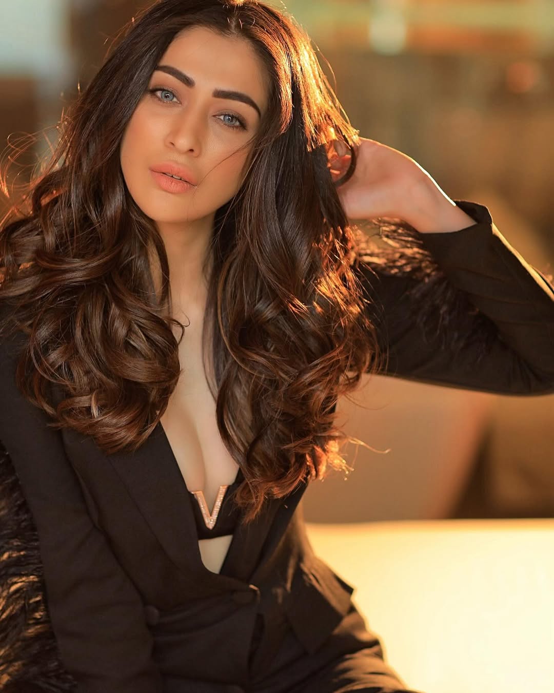 Raai Laxmi Turns Heads With Her Striking Black Look