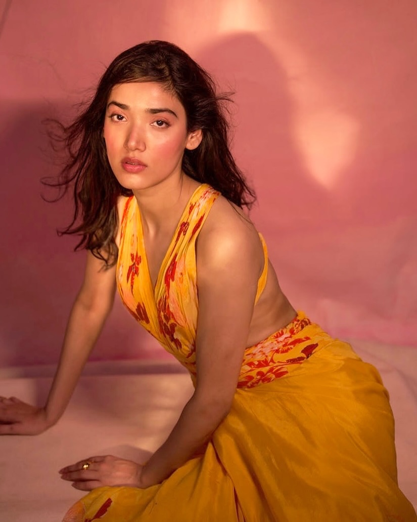 Medha Shankr Stuns in Bright Yellow Floral Look