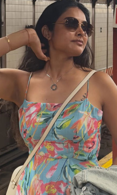 Divi Vadthyas Chic New York Look Is All About Travel Glam