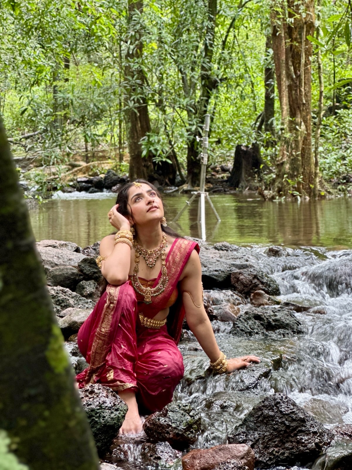 Rukmini Vasanths Kantara Memories Come Alive In This Serene Traditional Look