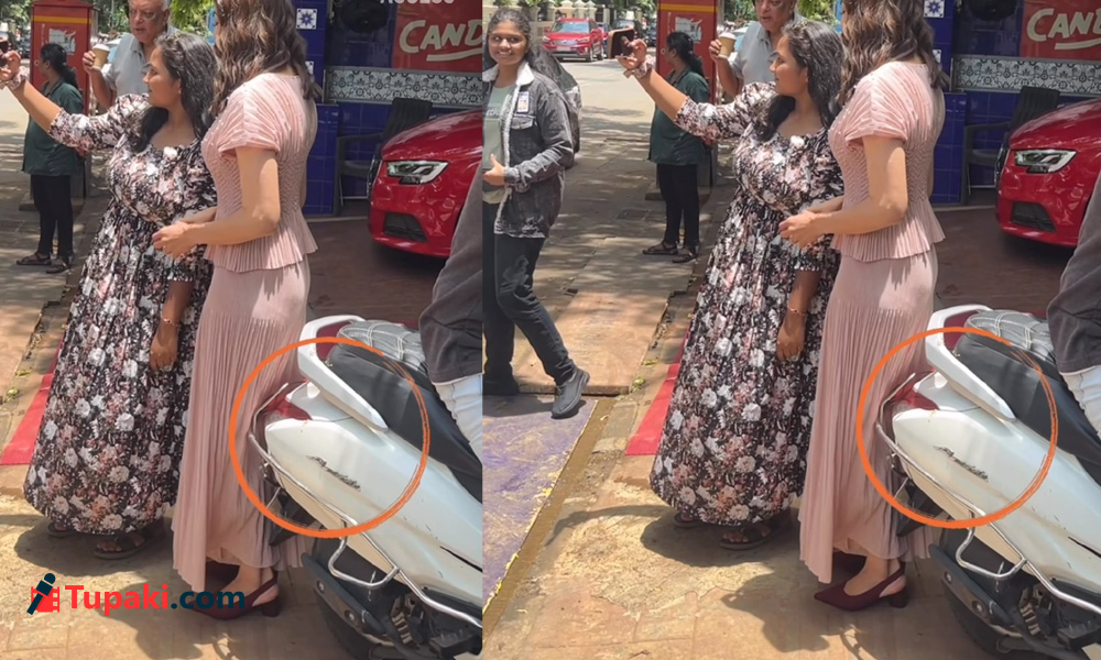 Kajal Aggarwal Narrowly Escapes a Scare While Taking a Photo