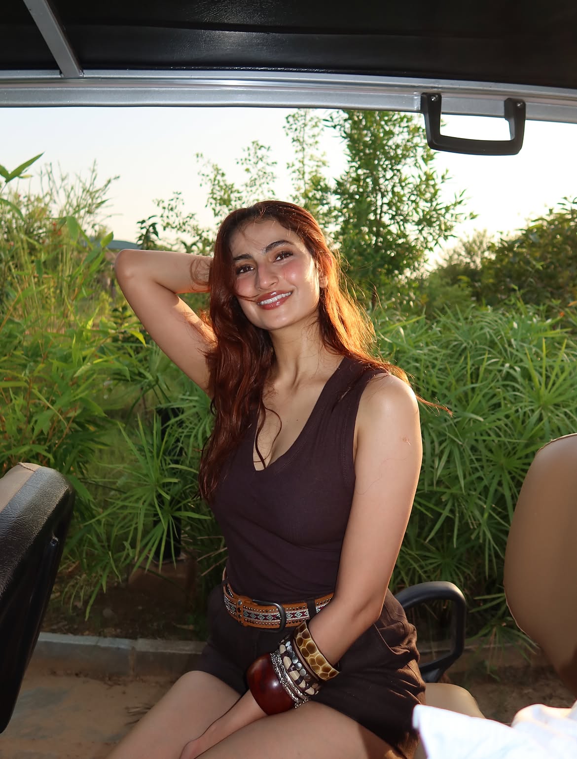 Palak Tiwari Stuns in a Chic Brown Outfit