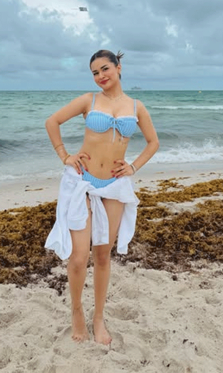 Avneet Kaur Turns Heads in a Chic Beachside Bikini Look