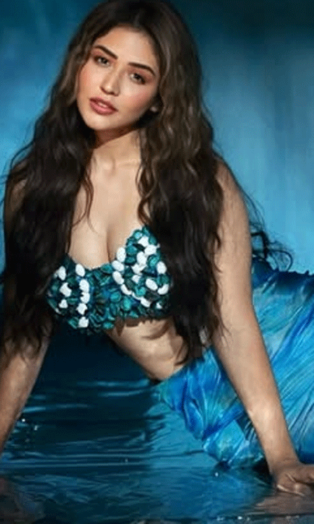 Priyanka Jawalkar Sets Mermaid Vibes in Glamorous Blue Photoshoot