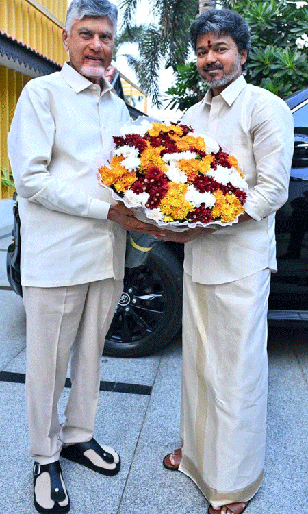 In Pics: CM Babu Meets CM Thalapathy Vijay!
