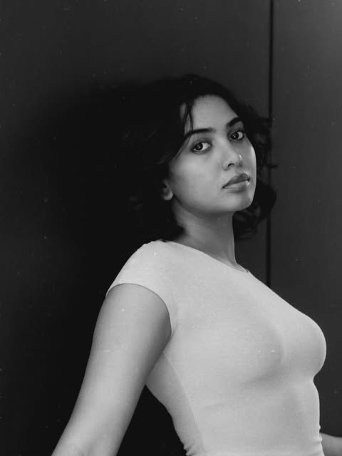 Shivathmika Rajashekar Stuns in Minimalist Black-and-White Portrait