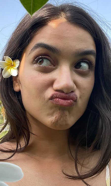 Bhagyashri Borses Cute Flower Look Wins Hearts