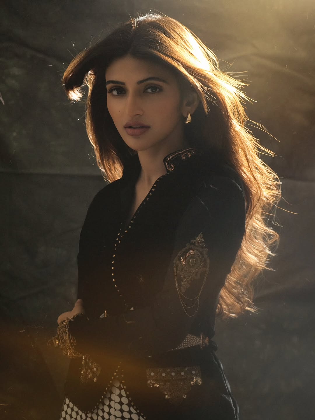 Sreeleela Fashion Photos: Black Velvet Outfit Steals the Spotlight