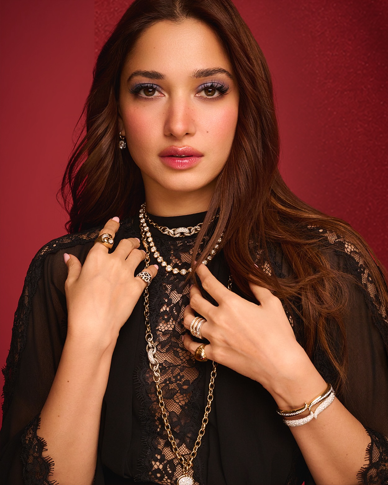 Tamannaah Bhatia Stuns in a Black Gothic Gown