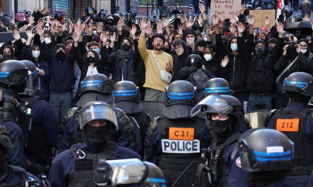 France Protests Turn Violent Over Cost of Living; 143-Year-Old Historic Town Hall Set on Fire