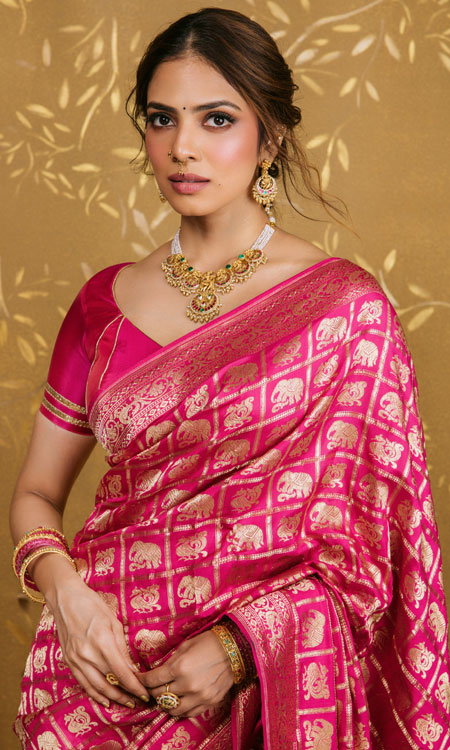 Malavika Mohanans Navaratri Look Radiates Festive Grandeur