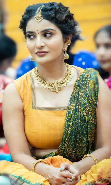 Ananya Nagallas Festive Saree Look Exudes Timeless Beauty