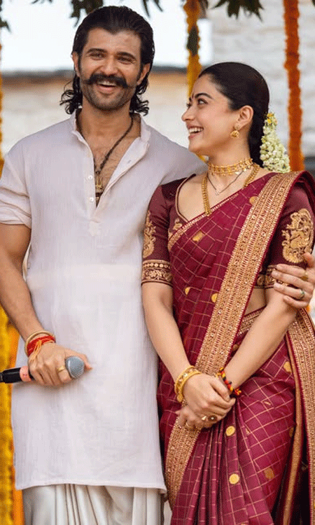 Rashmika Mandanna and Vijay Deverakonda Celebrate Dussehra in Style