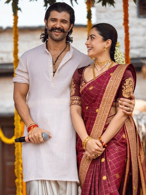 Rashmika Mandanna and Vijay Deverakonda Celebrate Dussehra in Style