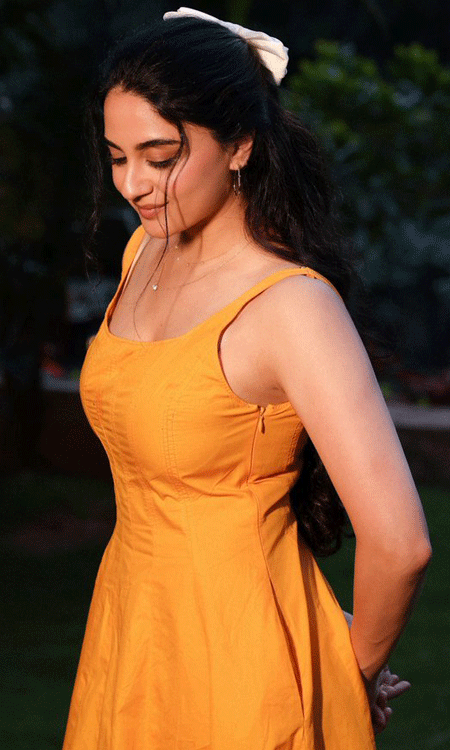 Imanvi Glows in a Stunning Sunflower Yellow Dress