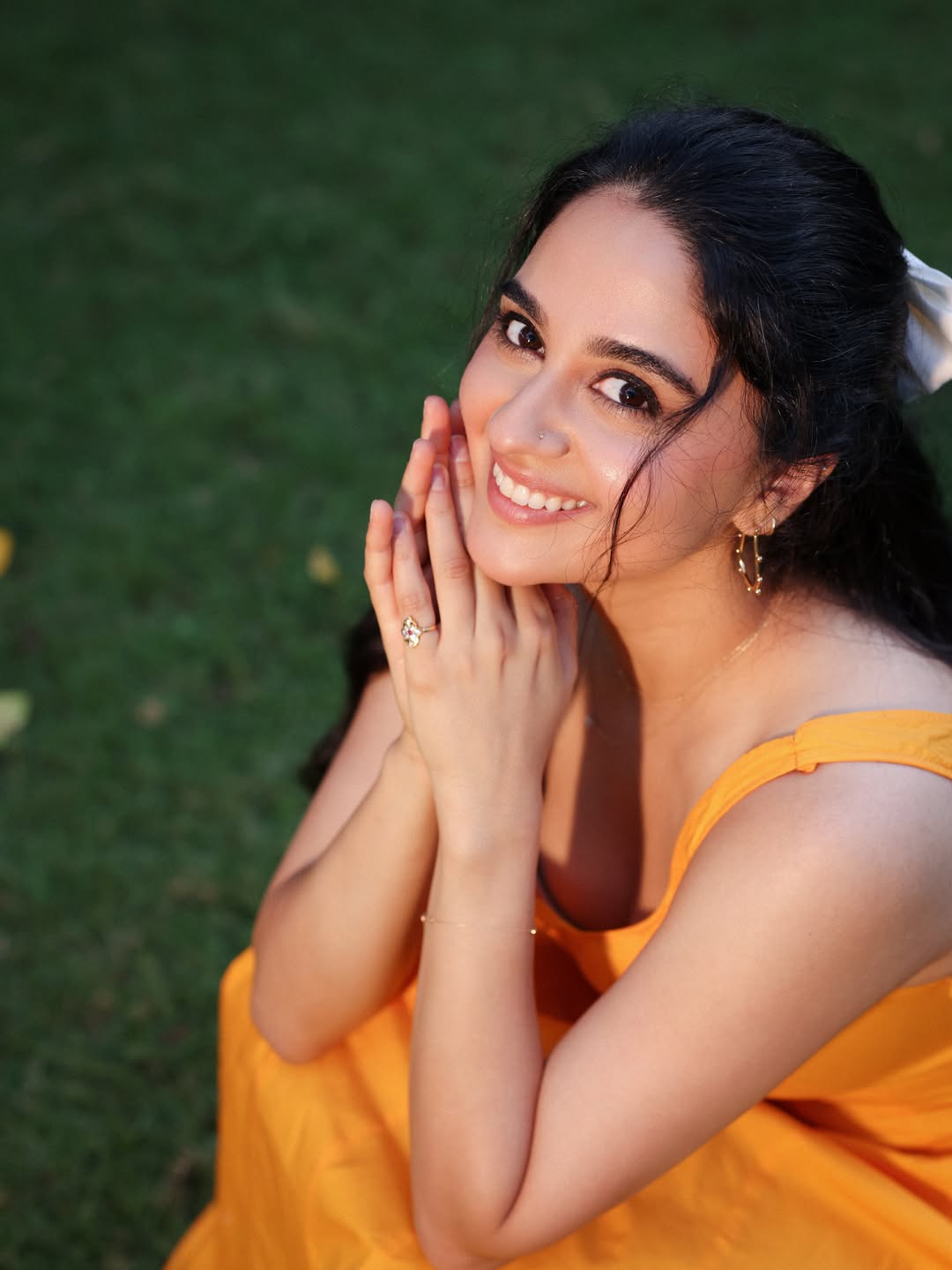 Imanvi Glows in a Stunning Sunflower Yellow Dress