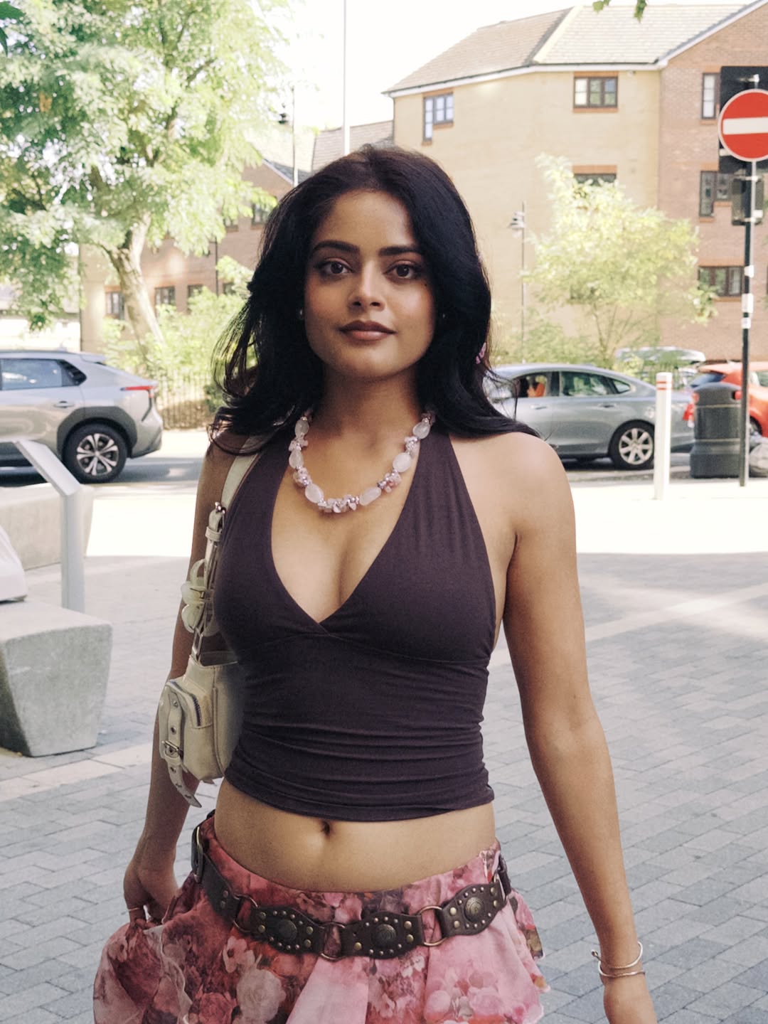 Riddhi Kumaar Looks Radiant in a Trendy Crop Top and Floral Skirt