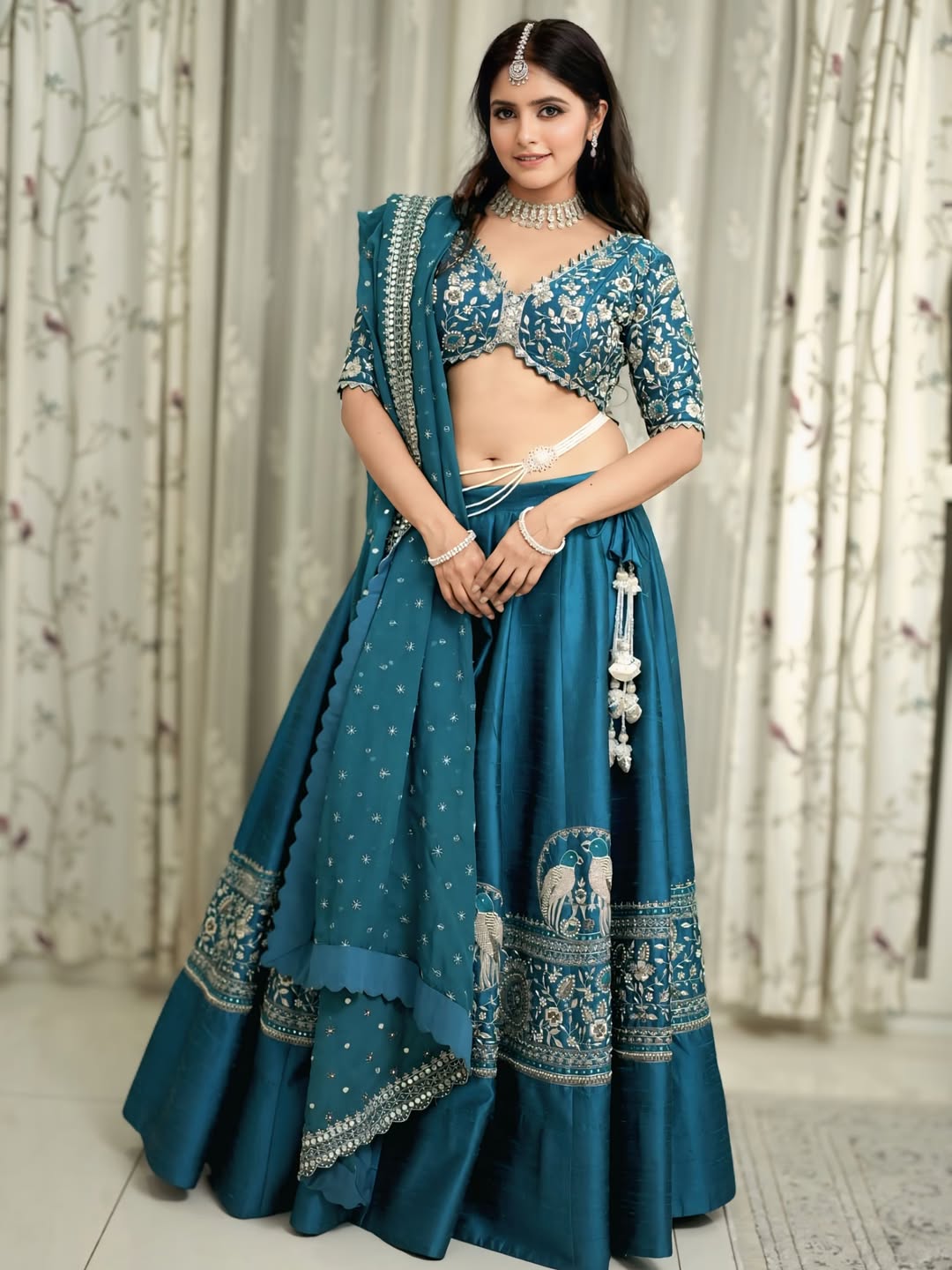 Pragya Nayan Sinha’s Teal Lehenga Brings Festive Fashion Goals
