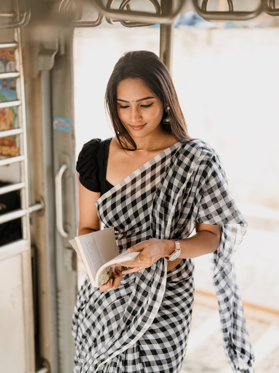 Sravya Chowdarys Simple Saree Look Wins Hearts on Instagram