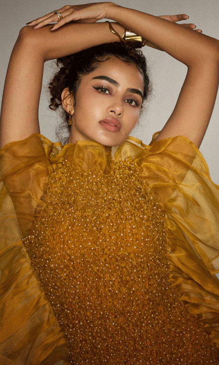 Anupama Parameswaran Stuns in a Mustard Yellow Gown