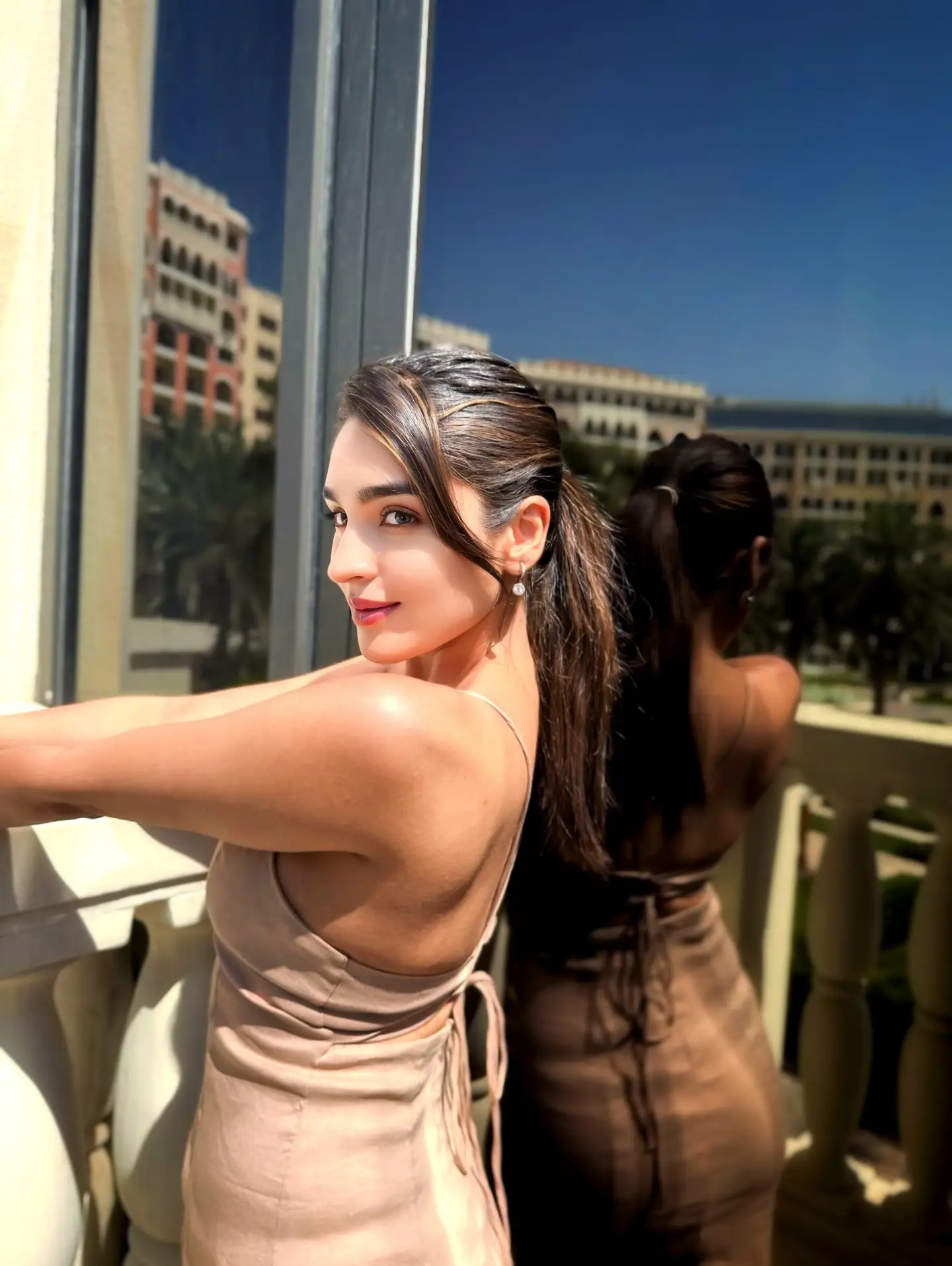 Yukti Thareja Flaunts an Effortless Style in a Beige Slip Dress