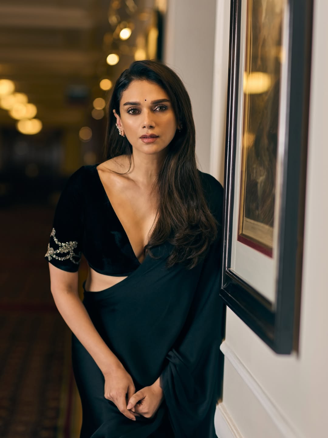 Aditi Rao Hydari’s Elegant Black Velvet Look