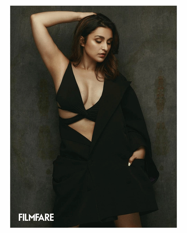 Parineeti Chopra Stuns in an All-Black Look With Leather Pants
