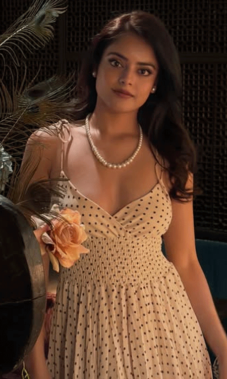 Riddhi Kumar Stuns in a Vintage-Inspired Polka Dot Maxi Dress