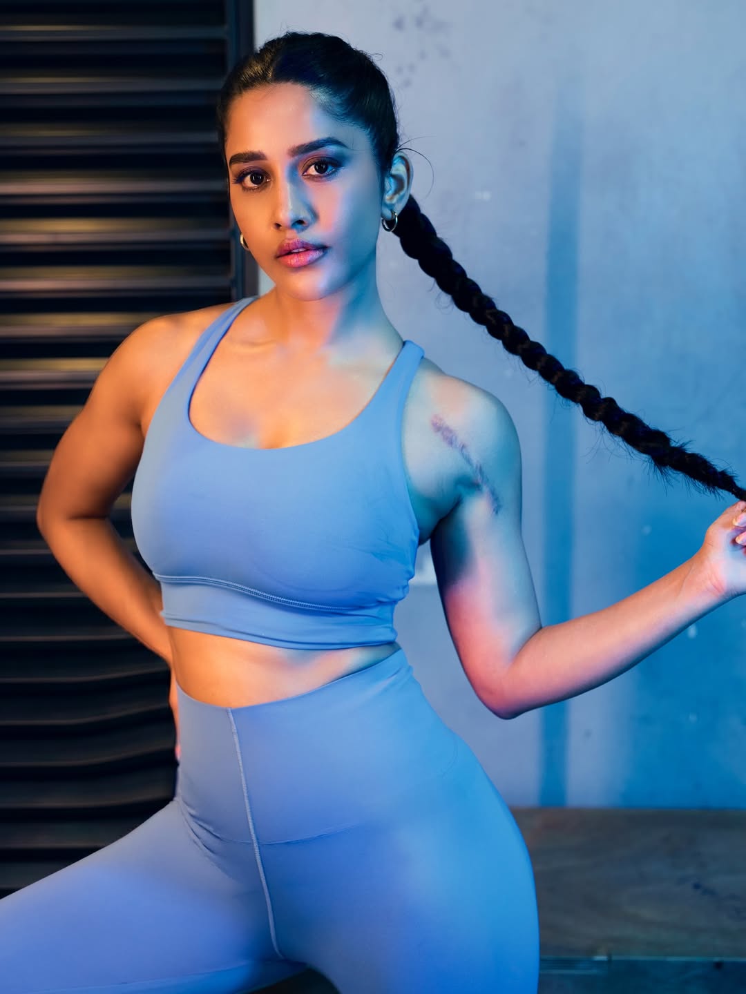 Nabha Natesh Flaunts Her Fit Look in a Stylish Gym Outfit