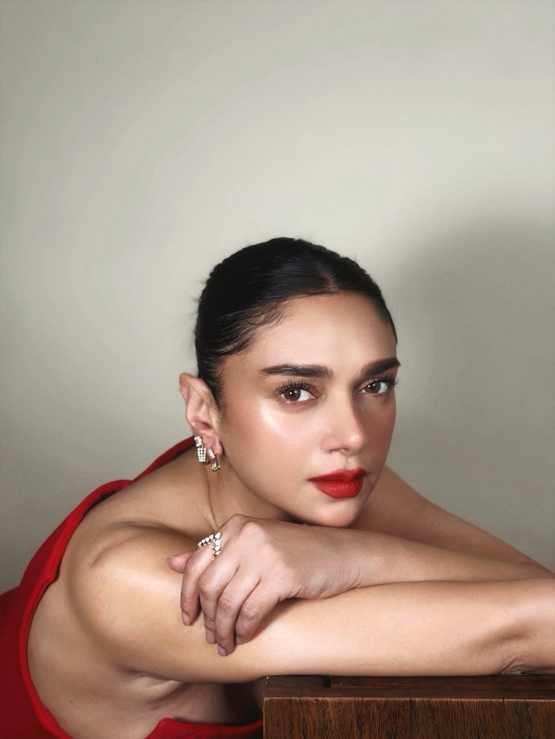 Aditi Rao Hydaris Minimalist Red Dress Look Wins Hearts