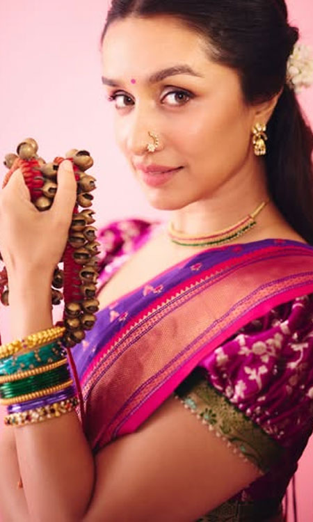Shraddha Kapoor Embraces Maharashtrian Culture in Her Eetha Avatar