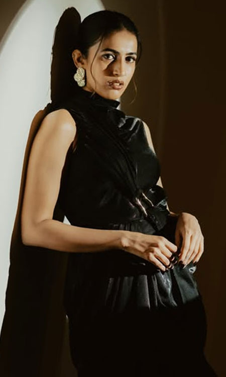 Niharika Konidela Stuns in a Chic Black Sleeveless Top