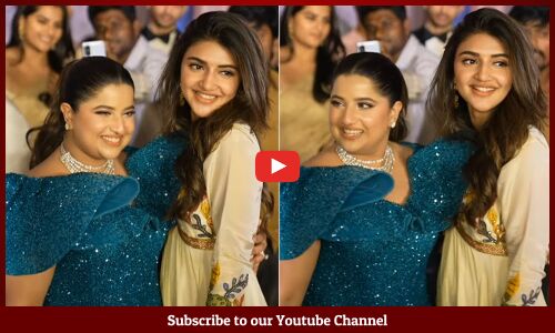 Actress Sreeleela Visuals @ Ashish & Advitha’s Reception | Dil Raju | Tupaki