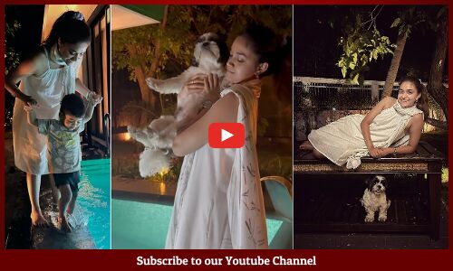 Keerthy Suresh Cute Video at Her Home | Keerthy Suresh Hilarious Fun With A Kid | Tupaki