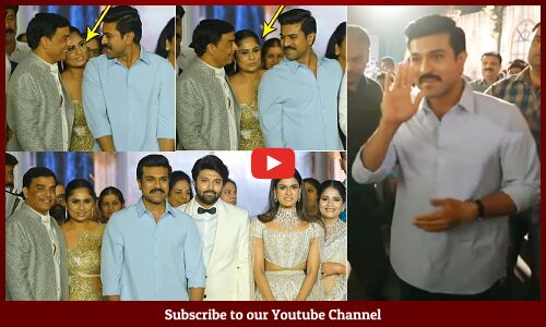Global Star Ram Charan Visuals At Ashish & Advitha Wedding Reception | Dil Raju | Game Changer
