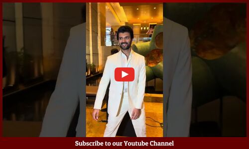 #Vijaydevarkonda spotted Prime video announcement #familystar #ytshort #shots #trending