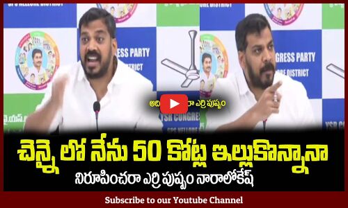 అరేయ్ ఎర్రి పుష్పం నారాలోకేష్🔥నాకు చెన్నై లో 50 కోట్ల ఇల్లువుందాAnil Kumar Yadav || Nara Lokesh