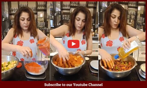 Ramya Krishnan Making Avakaya Pickle @ Home | Ramya Krishnan Making Mango Pickle | Tupaki
