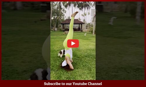 #KeerthySuresh Morning Workout at Home #KeerthySuresh Yoga Video #ytshort #shots #trending