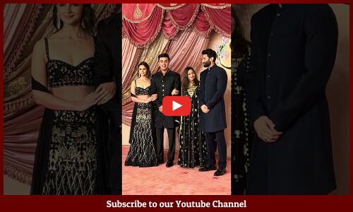 #RanbirKapoor & #AliaBhatt at #AnantAmbani #RadhikaMerchant Sangeet Celebrations #ytshots #shots