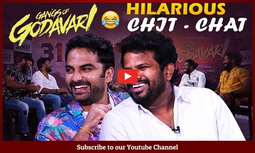 Hyper Aadi Hilarious Interview With Vishwak Sen and Movie Team | Gangs of Godavar | Tupaki