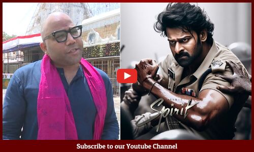 Director Sandeep Reddy Vanga Visits Tirumala & Talks About Prabhas #Spirit Movie | Tupaki