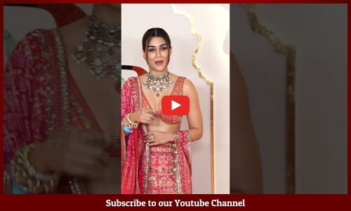 Kriti Sanon At The Red Carpet For The Lagna Vidhi Of Anant Ambani & Radhika Merchant #ytshots