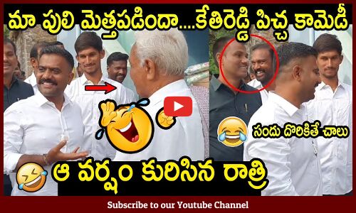 ఆ వర్షం కురిసిన రాత్రి అంటూ కేతిరెడ్డి కామెడీ🤣 : MLA Kethireddy Funny Conversation With Old Man🤣