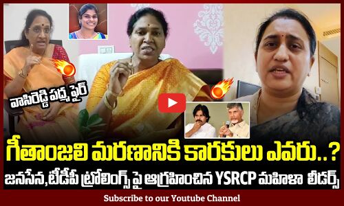 Response from YSRCP Women Leaders on Geethanjali issue | TDP Fake Trolls On Lady Geethanjali | TP