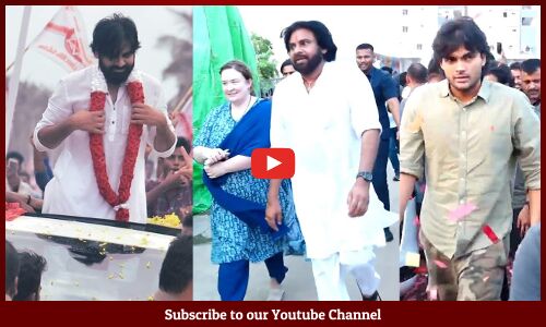 Pawan Kalyan With His Wife and Son Akira Visuals @ Gannavaram Airport | PSPK Wins In Pithapuram